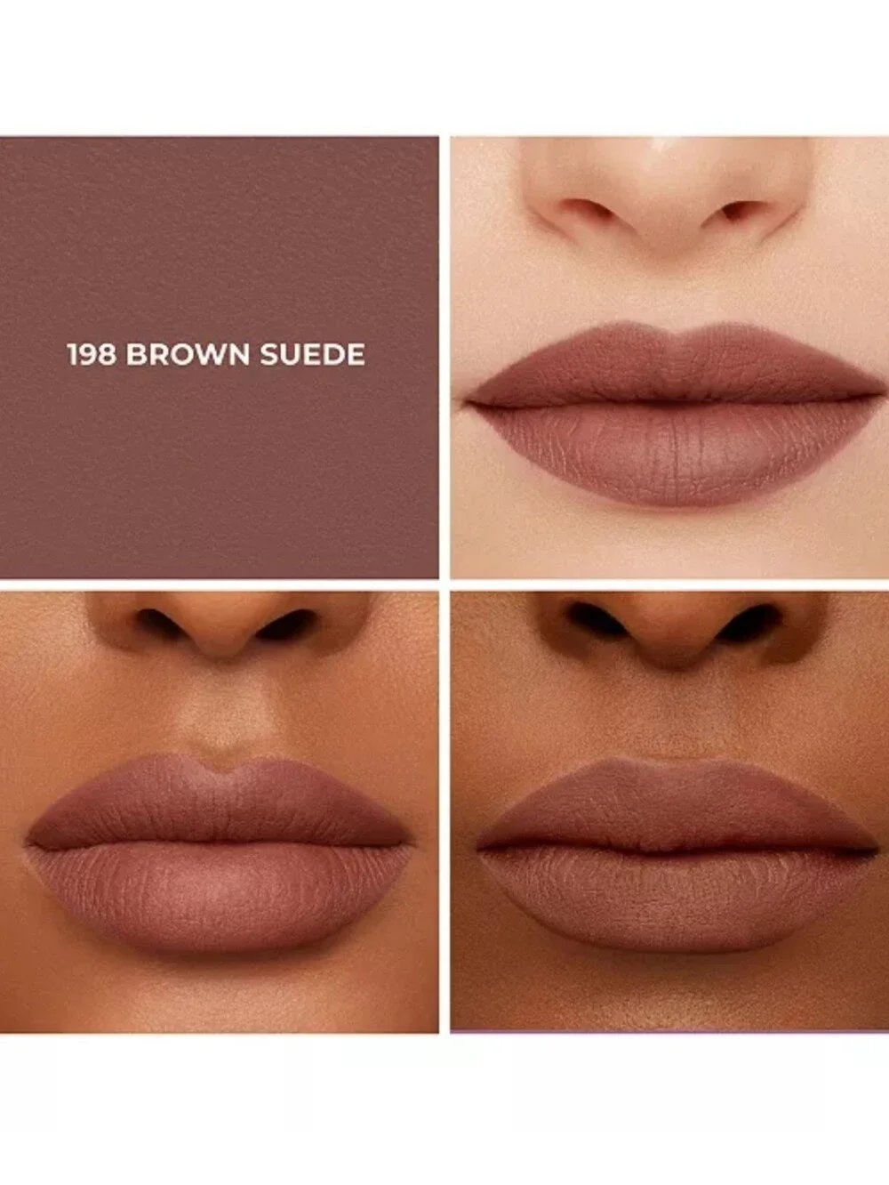 🌺Laura Mercier Brown Suede Caviar Smoothing Matte Lipstick Transfer Proof